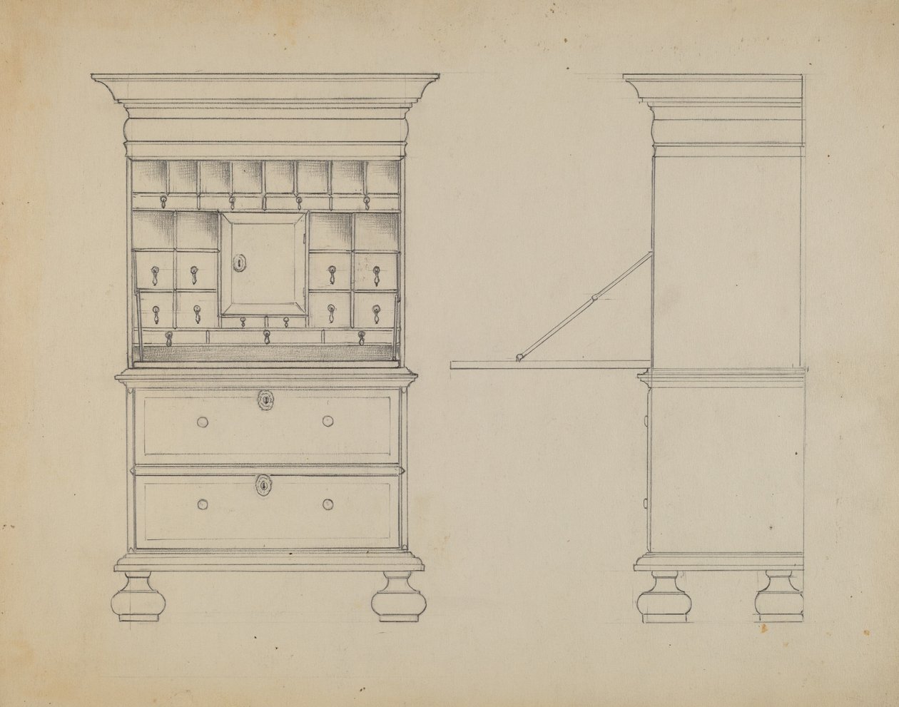 Schreibtisch von Bernard Gussow