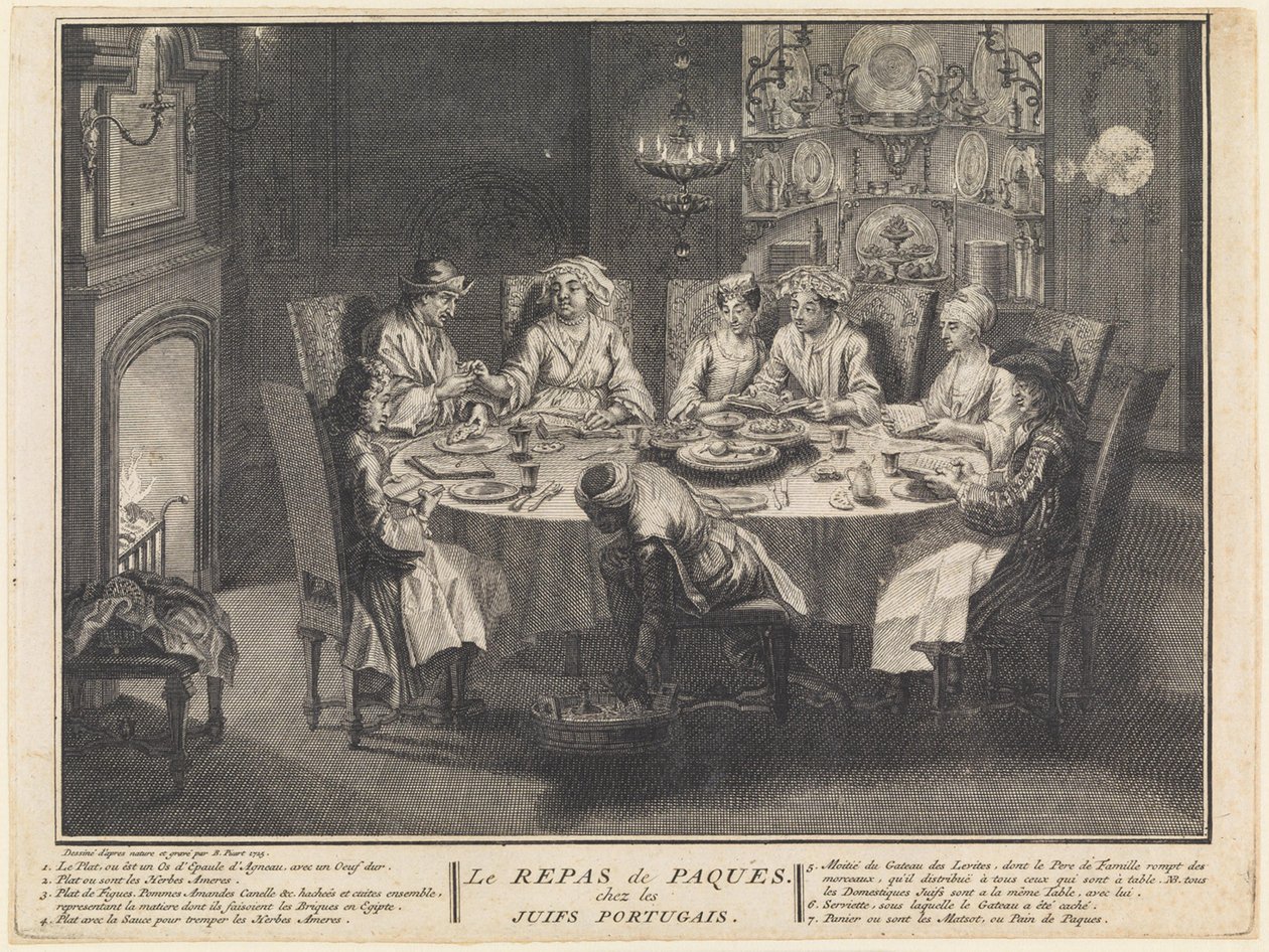 Die Feier des Pessachmahls von Bernard Picart