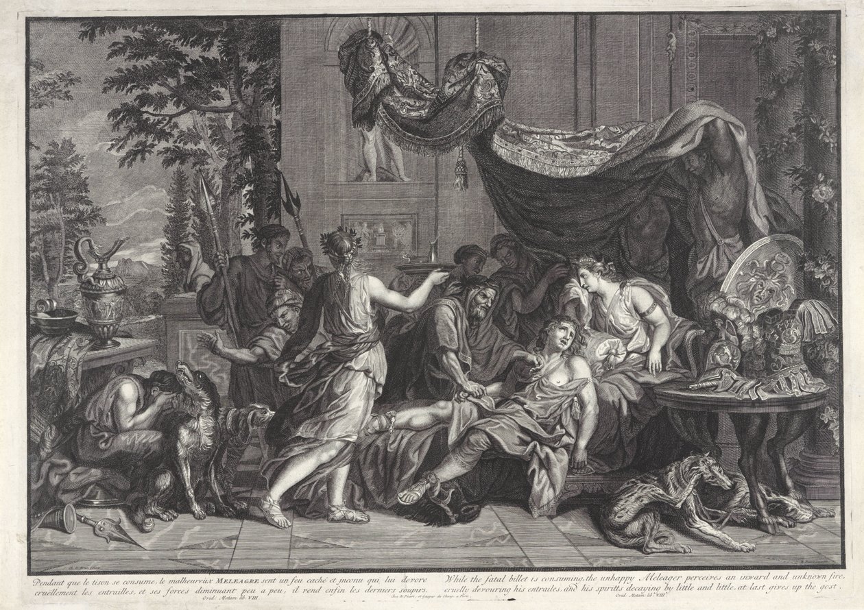Tod von Meleager Geschichte von Meleager (Serie) von Bernard Picart