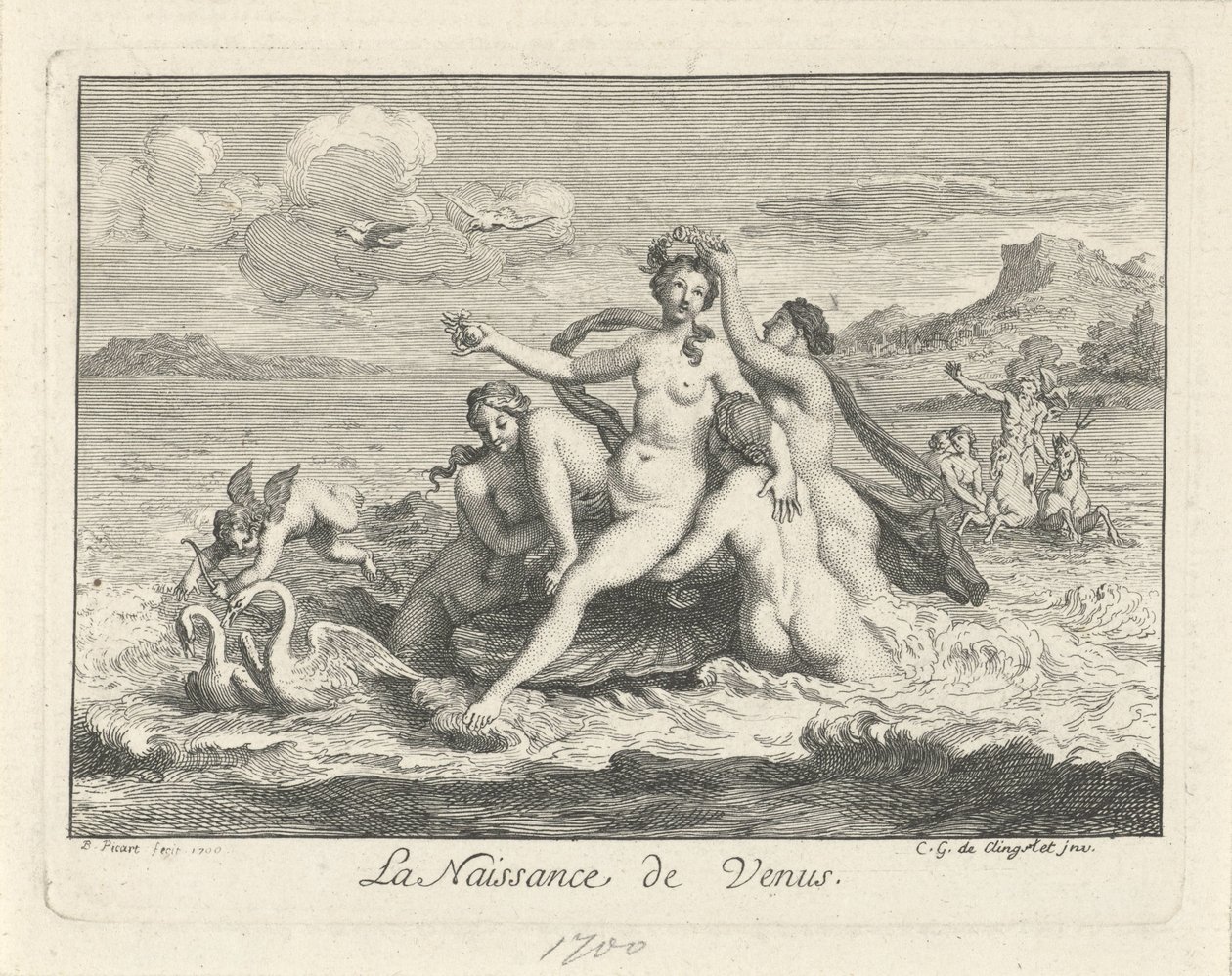 Die Geburt der Venus von Bernard Picart