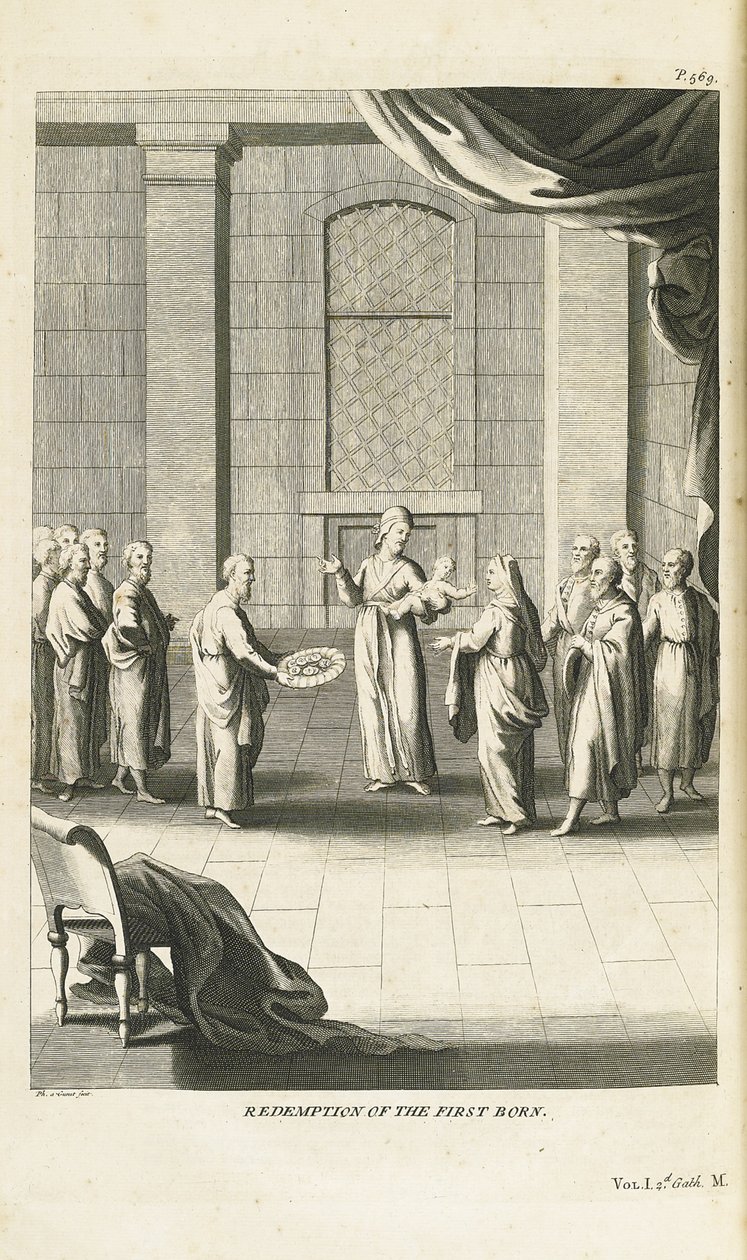 Erlösung des erstgeborenen Sohnes, 1735-1739 von Bernard Picart