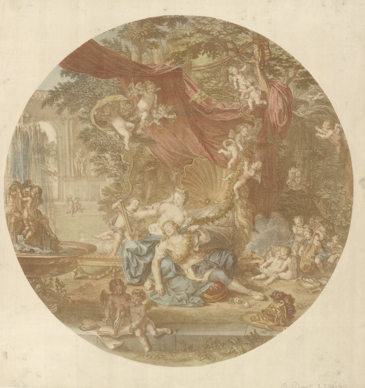 Rinaldo und Armida von Bernard Picart: Kunstdruck kaufen
