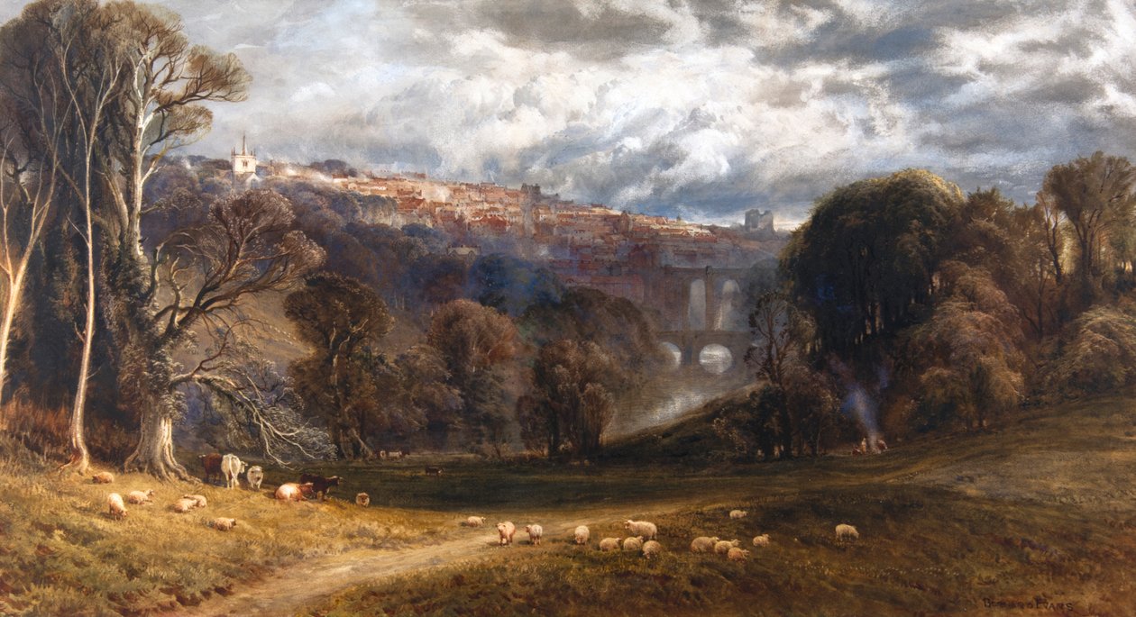 Ansicht von Knaresborough von Bernard Walter Evans