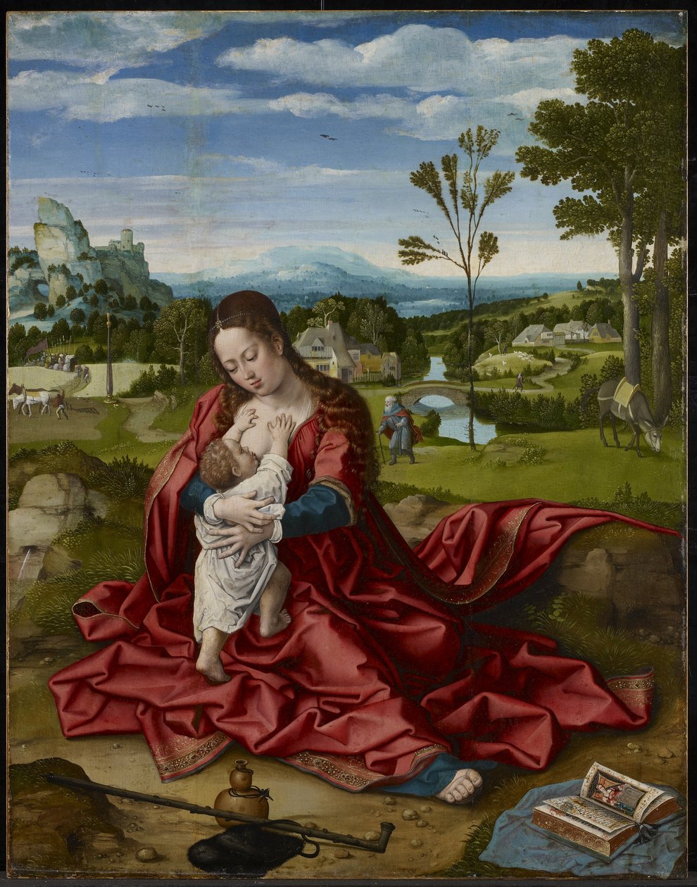 Ruhe auf der Flucht nach Ägypten, ca. 1518 von Bernard van Orley