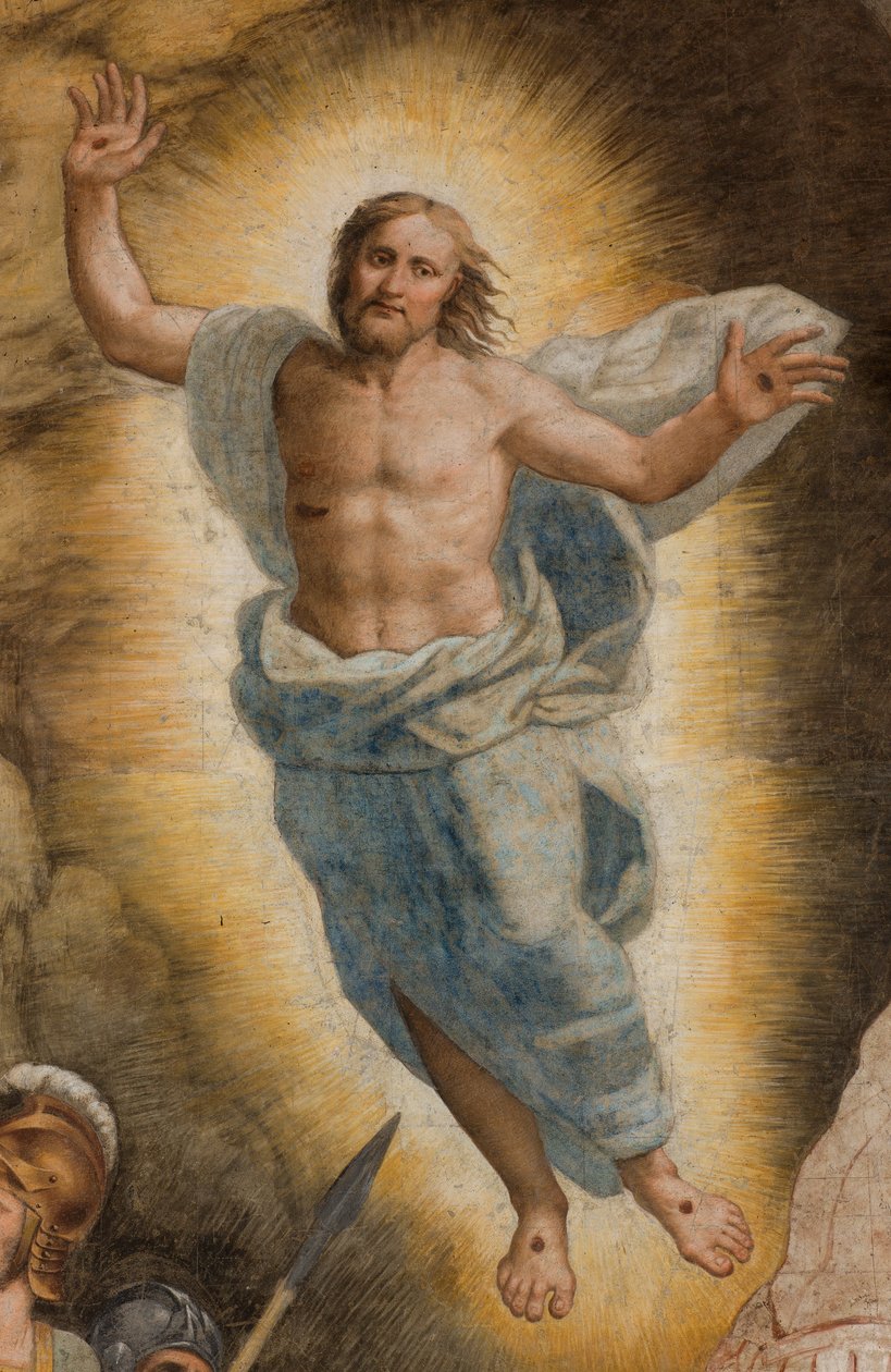 Counterfaccata, Bernardino Gatti, Auferstehung 1529 (Detail) von Bernardino Gatti