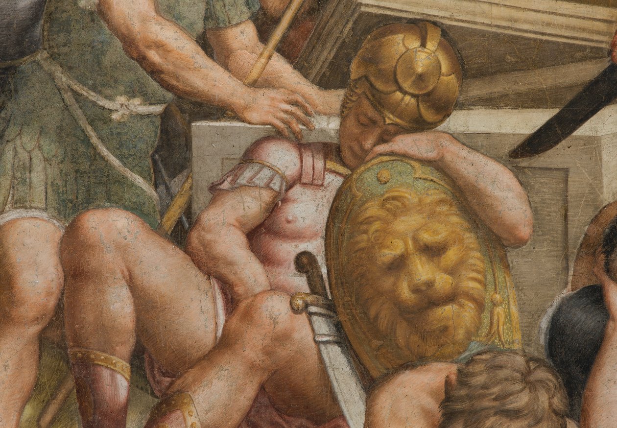 Gegenfassade, Auferstehung 1529 (Detail) von Bernardino Gatti