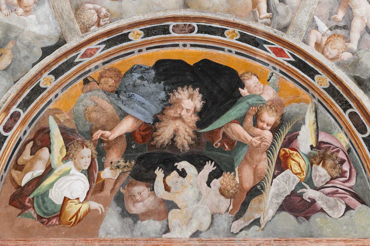 Engel und Putti (Detail) von Bernardino Lanino