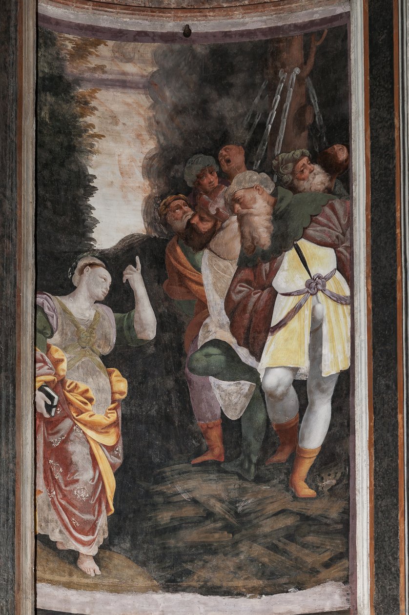 Detail des Martyriums der Heiligen Katharina von Bernardino Lanino