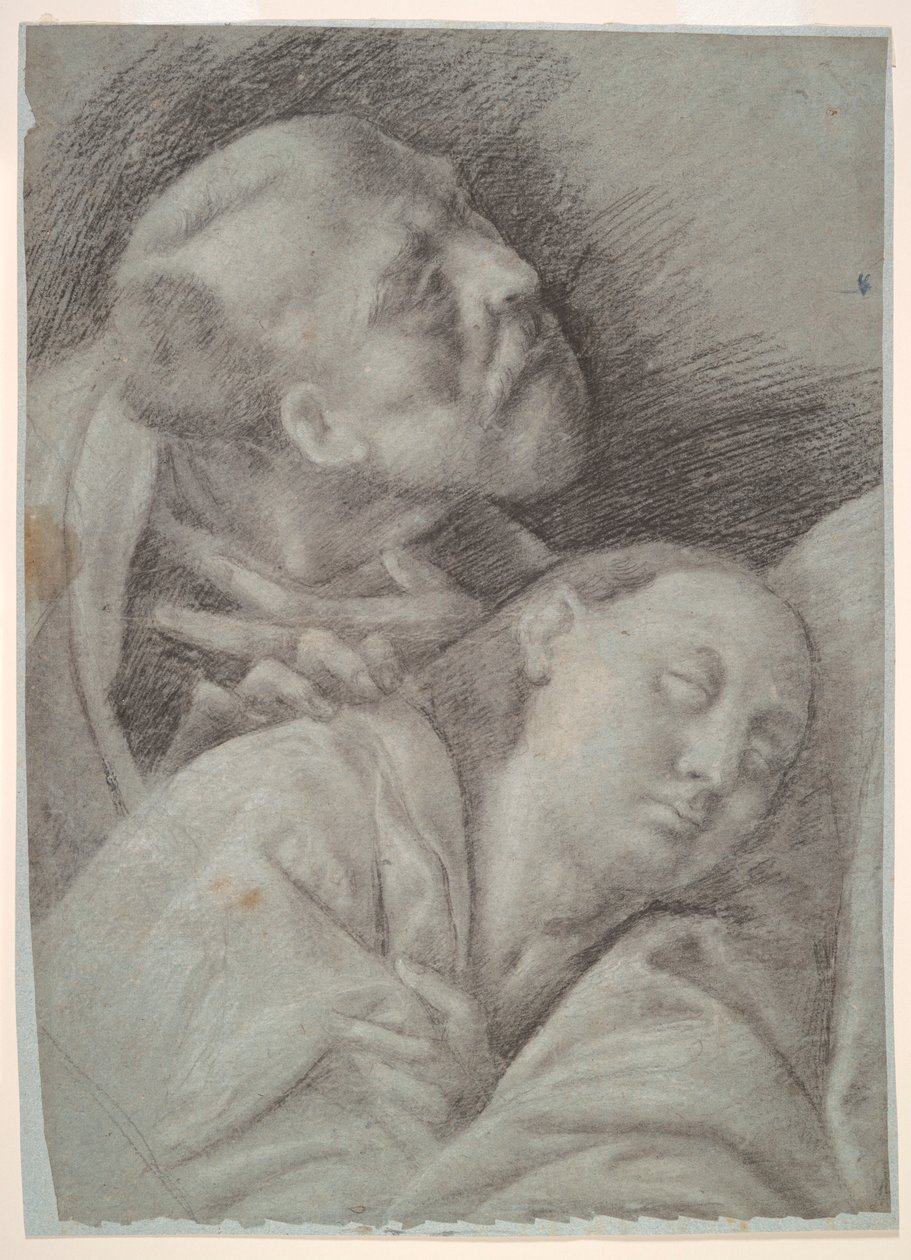 Zwei Apostel, Studie für Das letzte Abendmahl von Bernardino Lanino