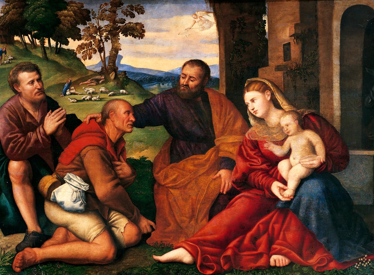 Anbetung der Hirten von Bernardino Licinio