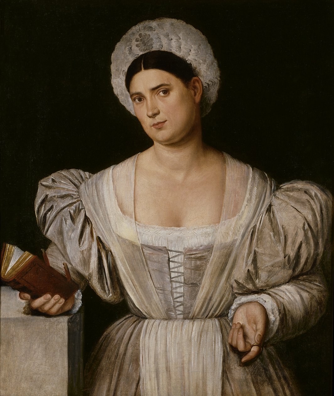 Porträt einer Frau (Agnese, die Schwägerin des Malers?) von Bernardino Licinio