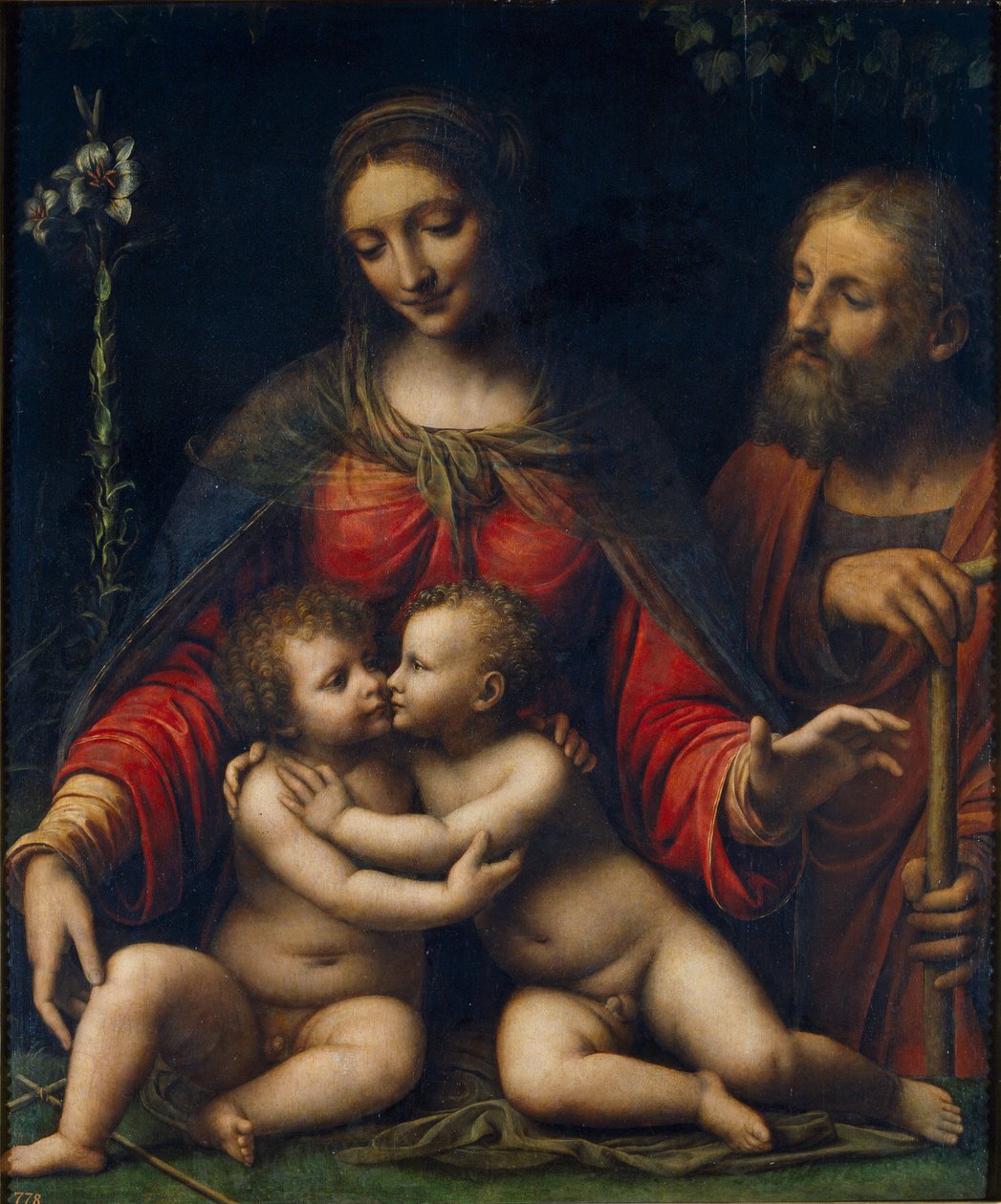 Die Heilige Familie mit Johannes dem Täufer von Bernardino Luini