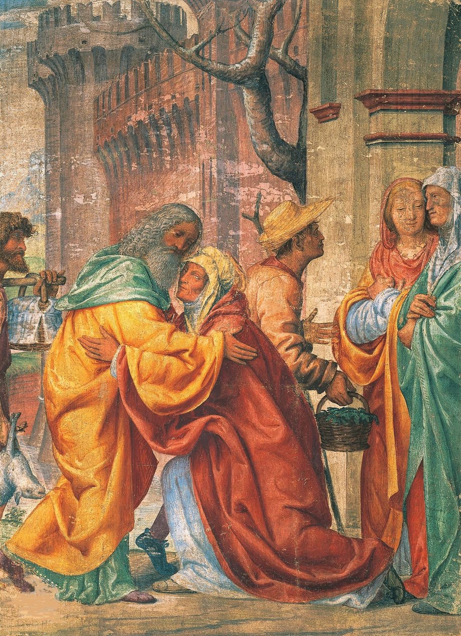 Begegnung der Heiligen Joachim und Anna am Goldenen Tor von Bernardino Luini