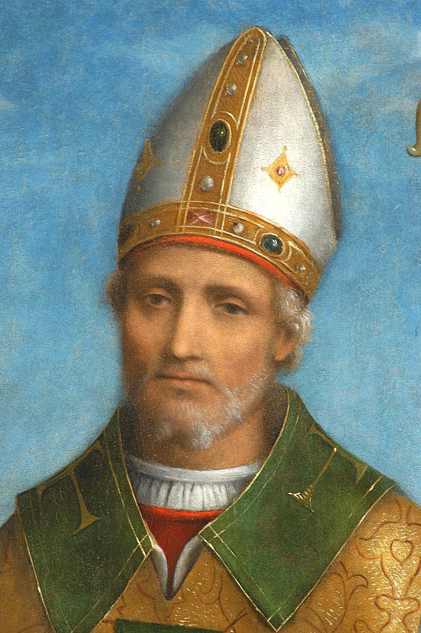 Heiliger Ambrosius, 1520-22 (Detail) von Bernardino Luini