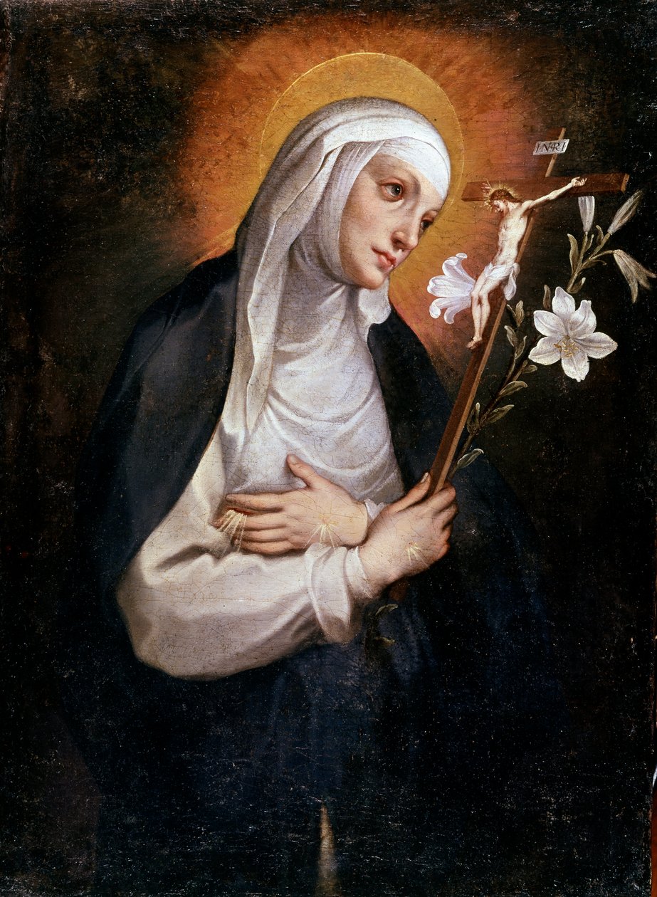 Die mystische Hochzeit der hl. Katharina von Siena von Bernardino Luini