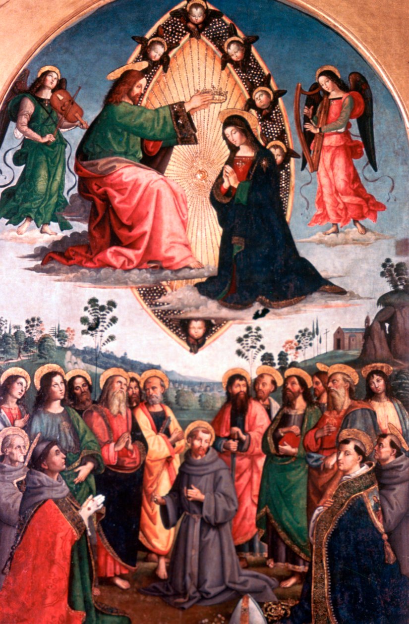 Die Krönung der Jungfrau von Bernardino Pinturicchio