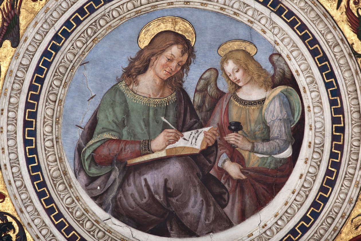 St. Matthäus (Detail) von Bernardino di Betto Pinturicchio