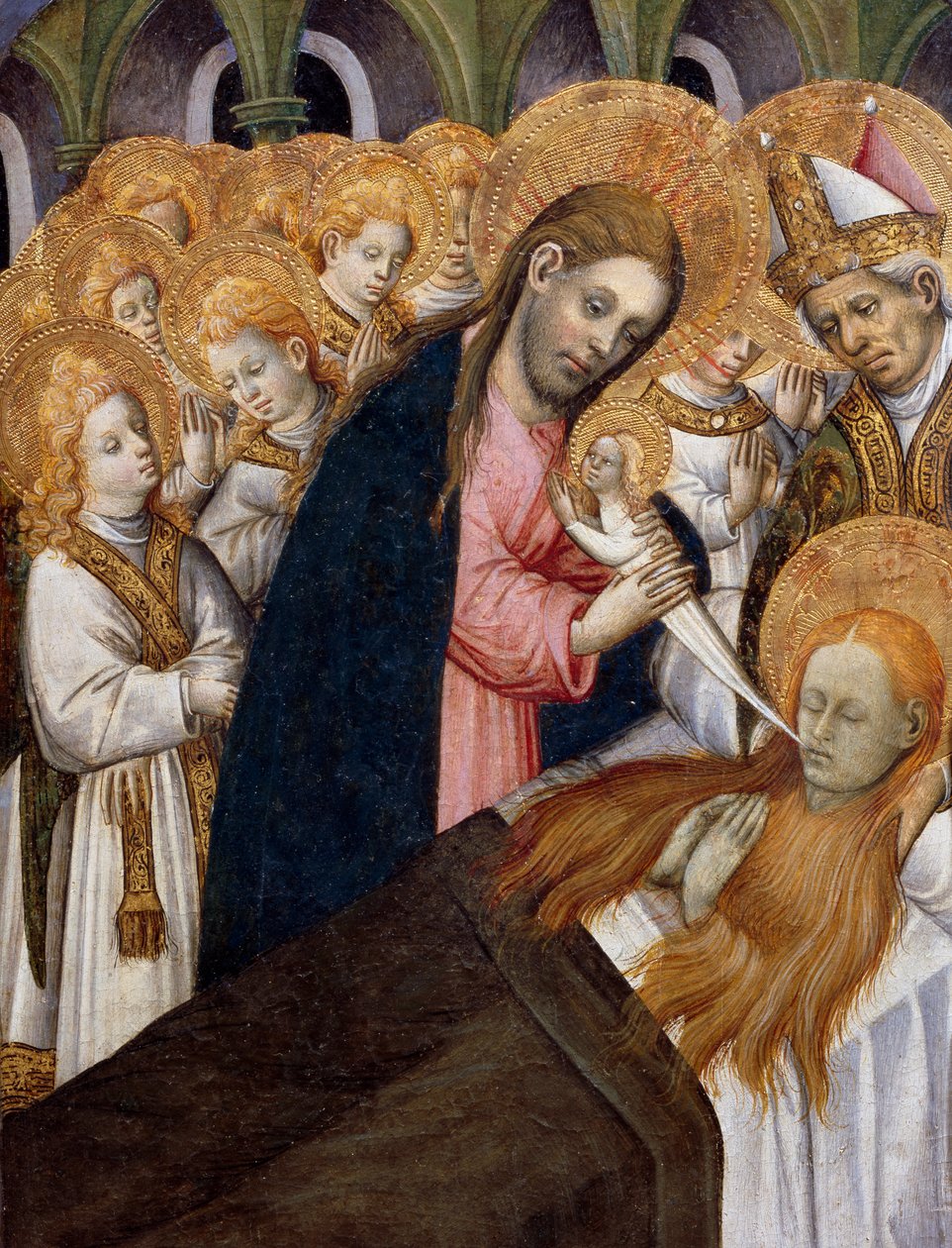 Tod der Maria Magdalena (Detail) von Bernardo Martorell