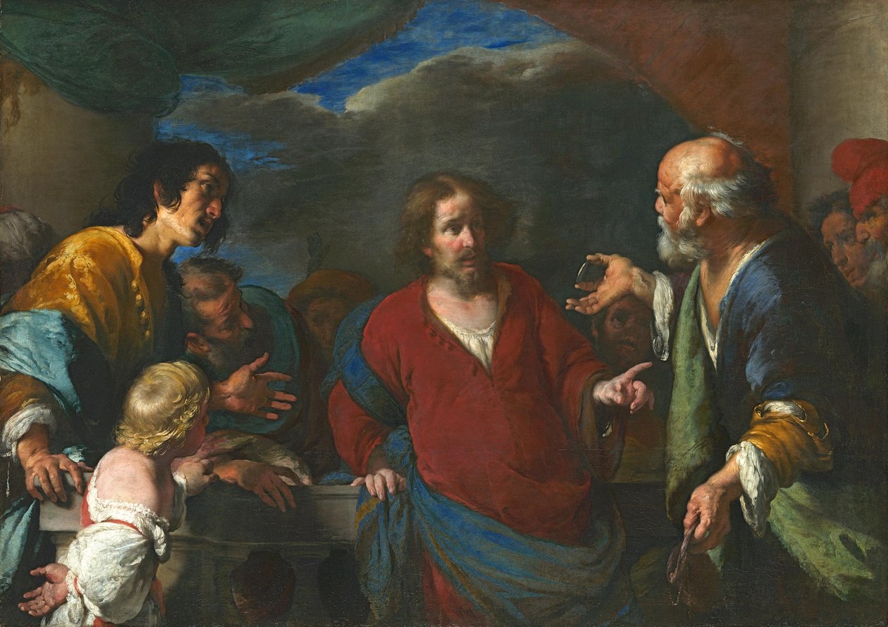 Das Gleichnis vom Zinsgroschen von Bernardo Strozzi