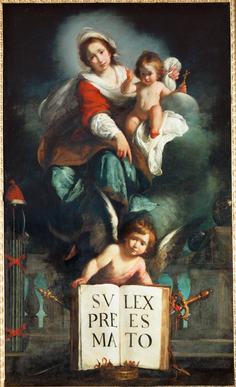 Die Madonna der Gerechtigkeit von Bernardo Strozzi