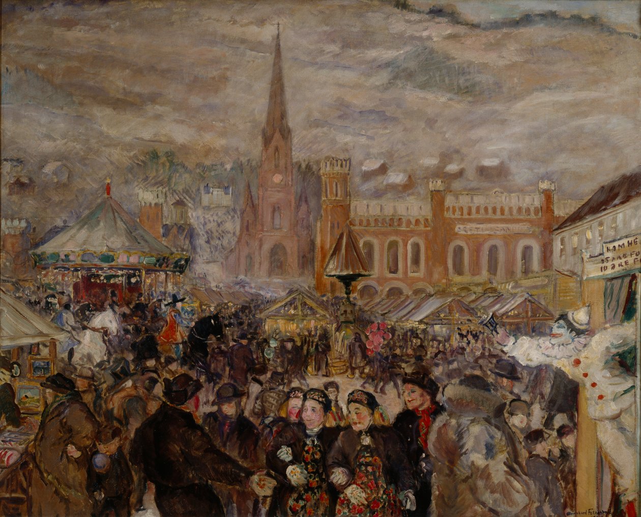 Drammen Markt von Bernhard Dorotheus Folkestad