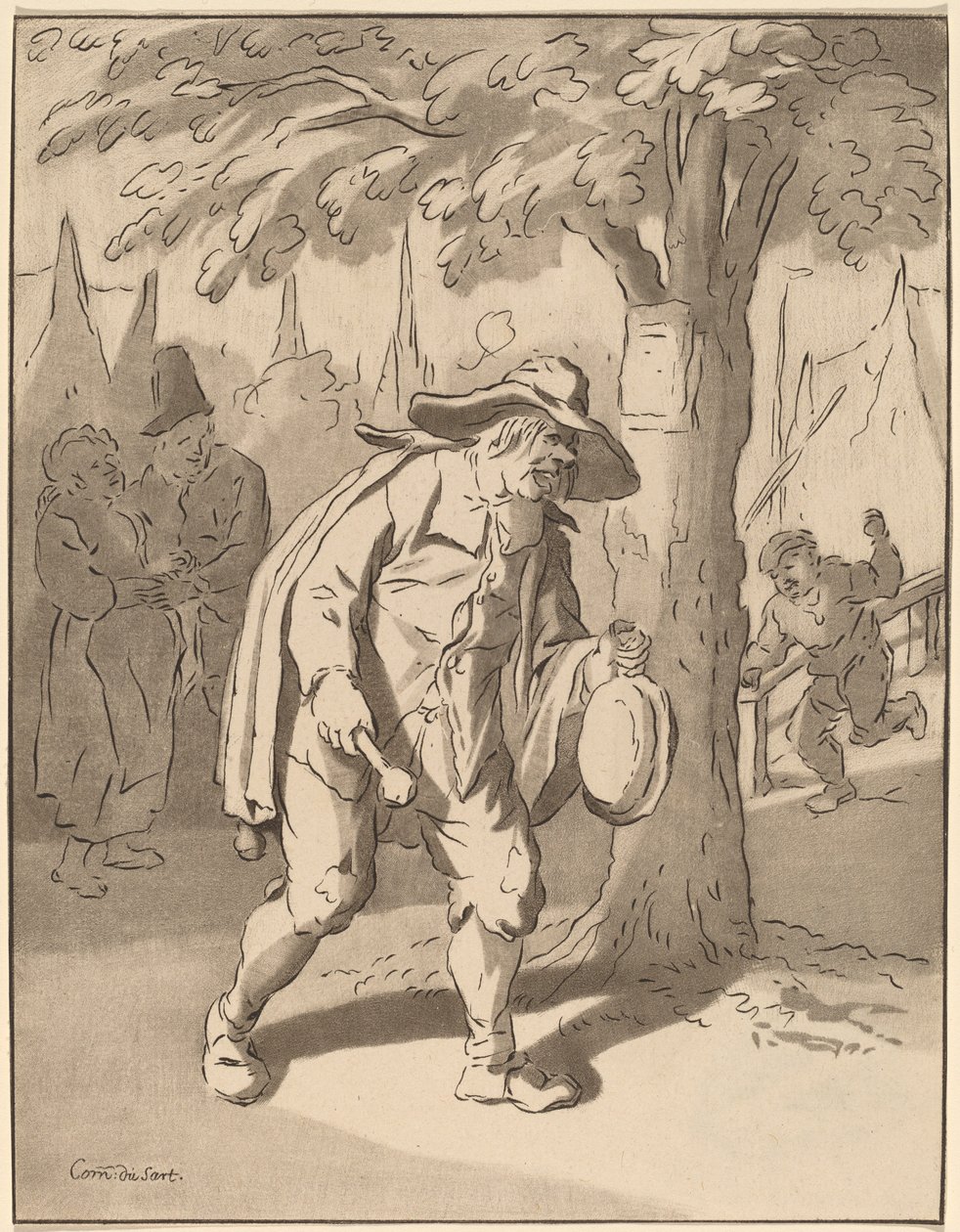 Stadtausrufer, 1776, veröffentlicht 1777 von Bernhard Schreuder