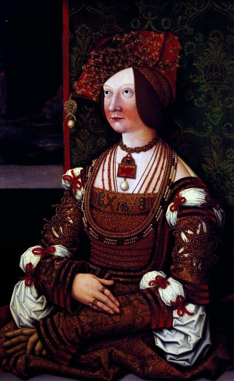 Porträt der Kaiserin Bianca Maria Sforza von Bernhard Strigel
