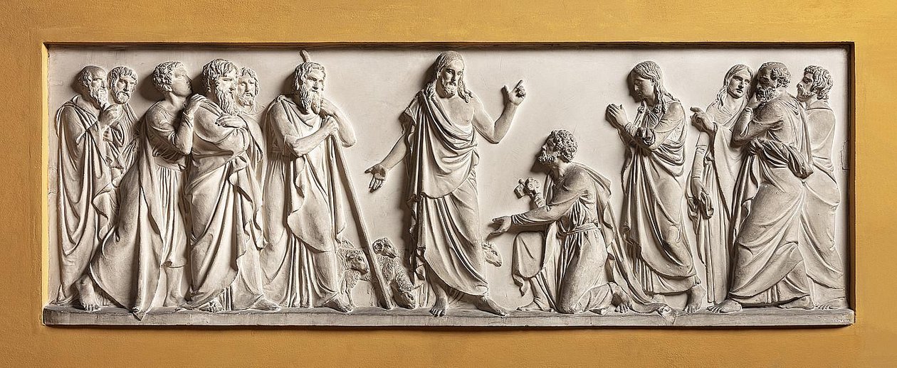 Christus überträgt die Führung der Kirche an St. Peter von Bertel Thorvaldsen