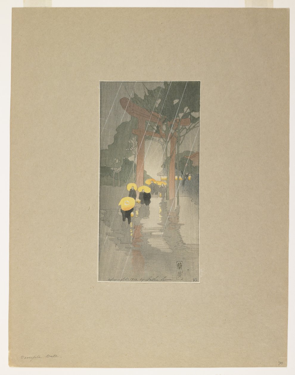 Tempeltor von Bertha Boynton Lum