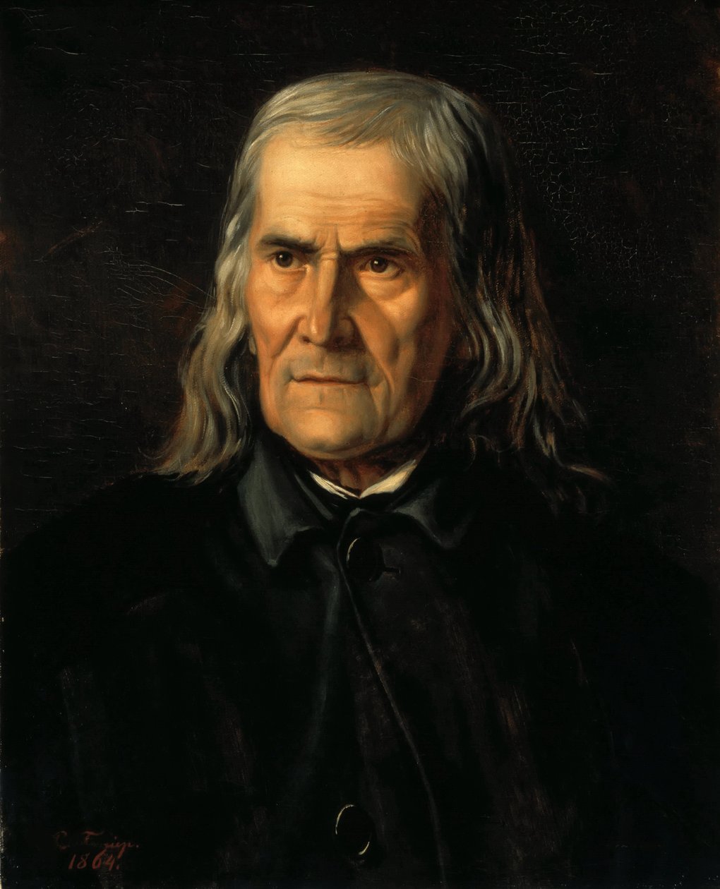 Porträt von Friedrich Rückert 1788-1866 von Bertha Froriep