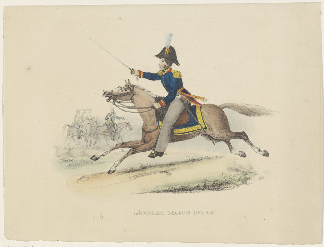 Belgischer Generalmajor, 1830 von Bertrand