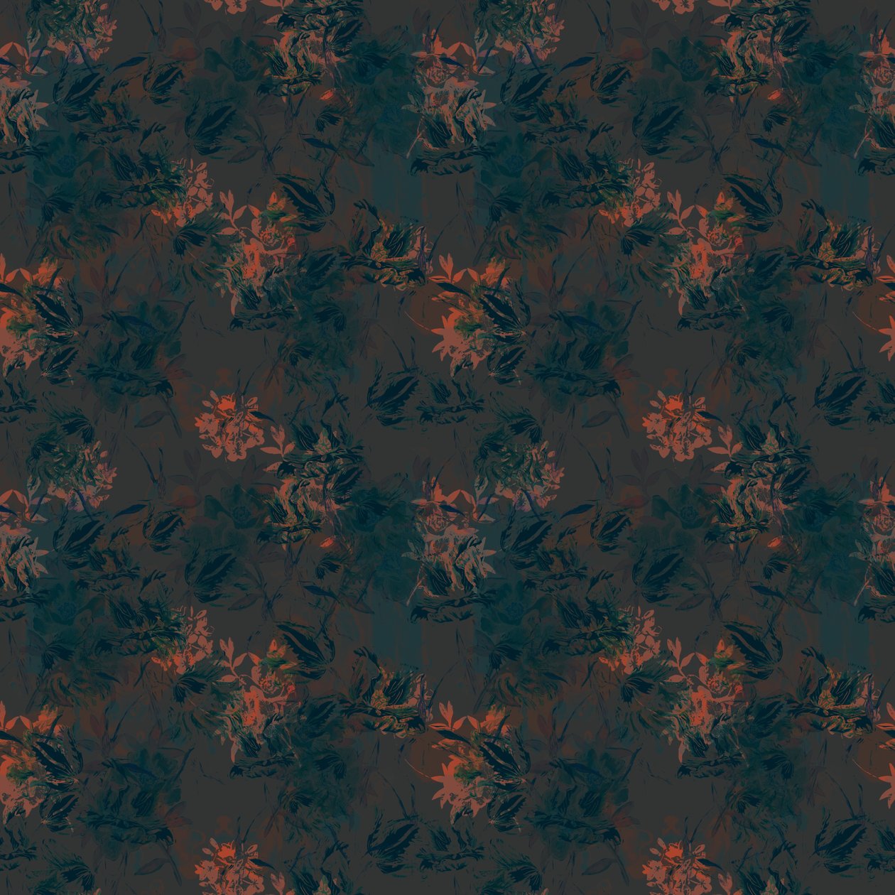 Gebrannte Umbra-Blumen, 2015 von Beth Travers