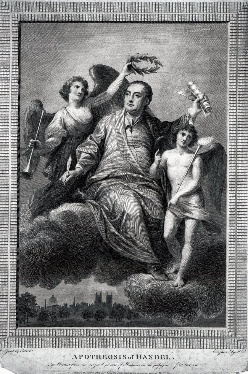 Apotheose von Händel, 1787 von Biagio Rebecca