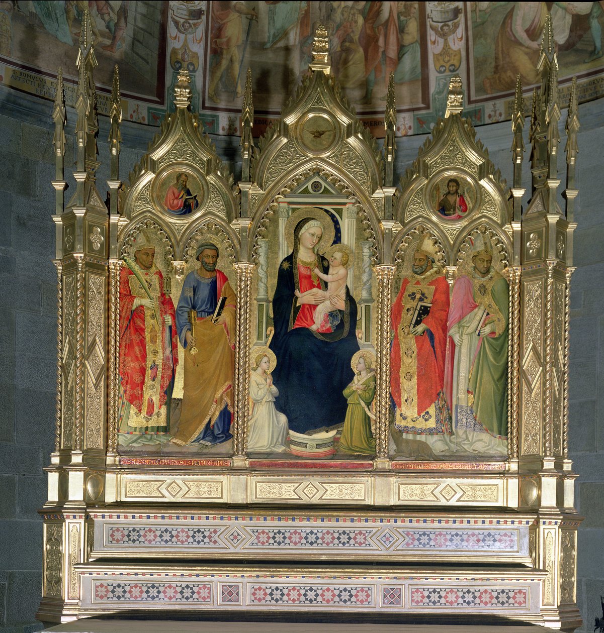 Madonna mit Kind und Heiligen von Bicci di Lorenzo