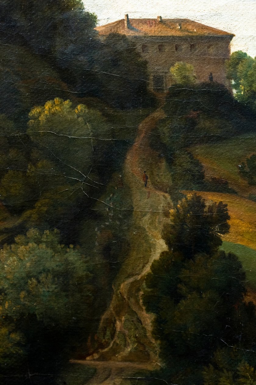 Die Villa Madame in Rom (Detail) von Blaise-Alexandre Desgoffe
