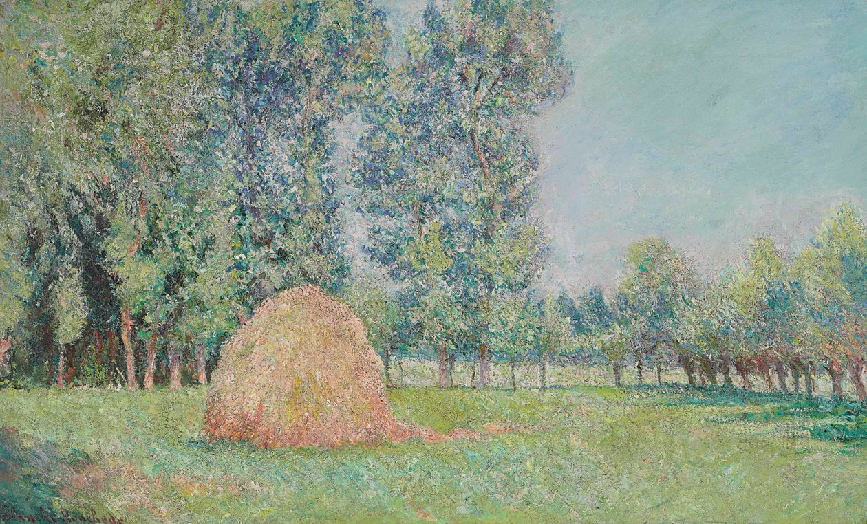 Der Heuhaufen, Ebenen des Ajoux, Giverny von Blanche Hoschede Monet