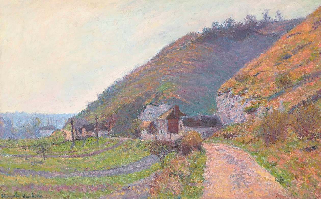 Eine Straße bei Giverny von Blanche Hoschede-Monet