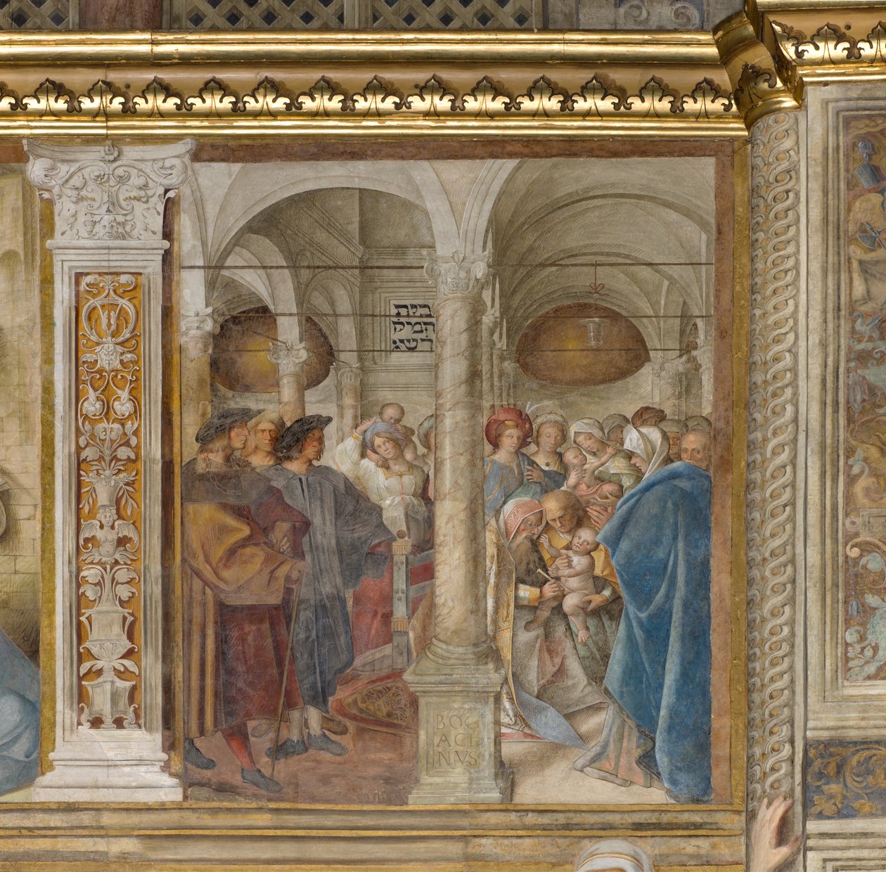 Zentrales Kirchenschiff, viertes nördliches Joch, Beschneidung von Boccaccio Boccaccino