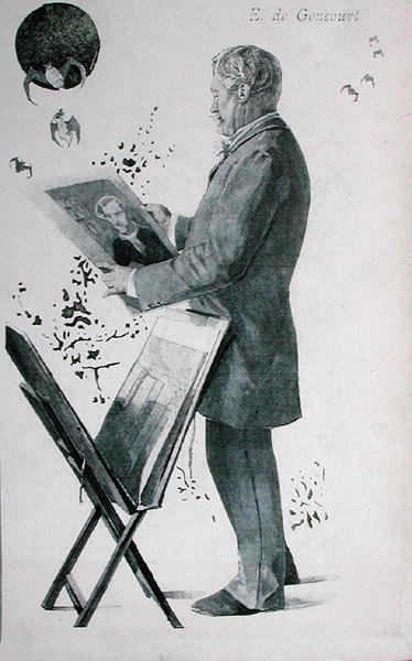 Edmond Huot de Goncourt (1822-96), Titelillustration aus 