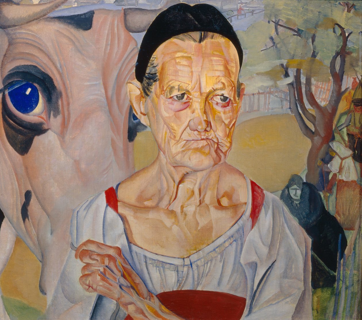 Milchmädchen aus dem Zyklus Les visages de Russie von Boris Dmitrievich Grigoriev