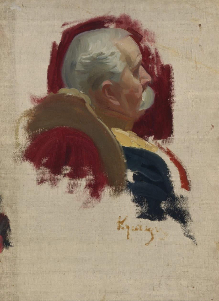 Porträt von Peter Alexandrowitsch Saburov 1835-1918, 1902-1903 von Boris Mikhailovich Kustodiev