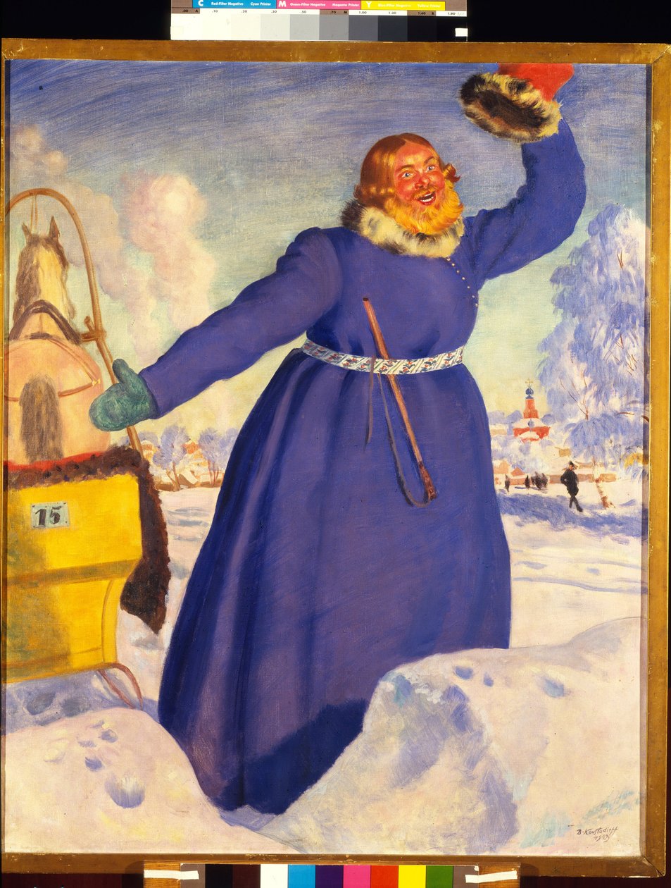 Ein leichtsinniger Kutscher von Boris Mikhailovich Kustodiev