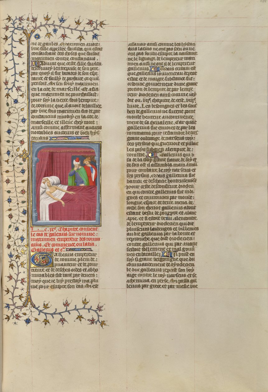 Die Verwesung des Fleisches des sterbenden Kaisers Galerius von Boucicaut Master