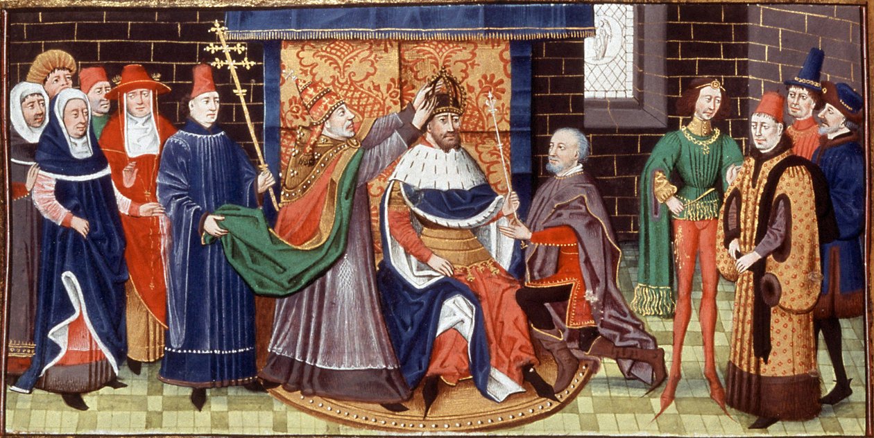 Krönung von Kaiser Karl dem Großen von Brabant School