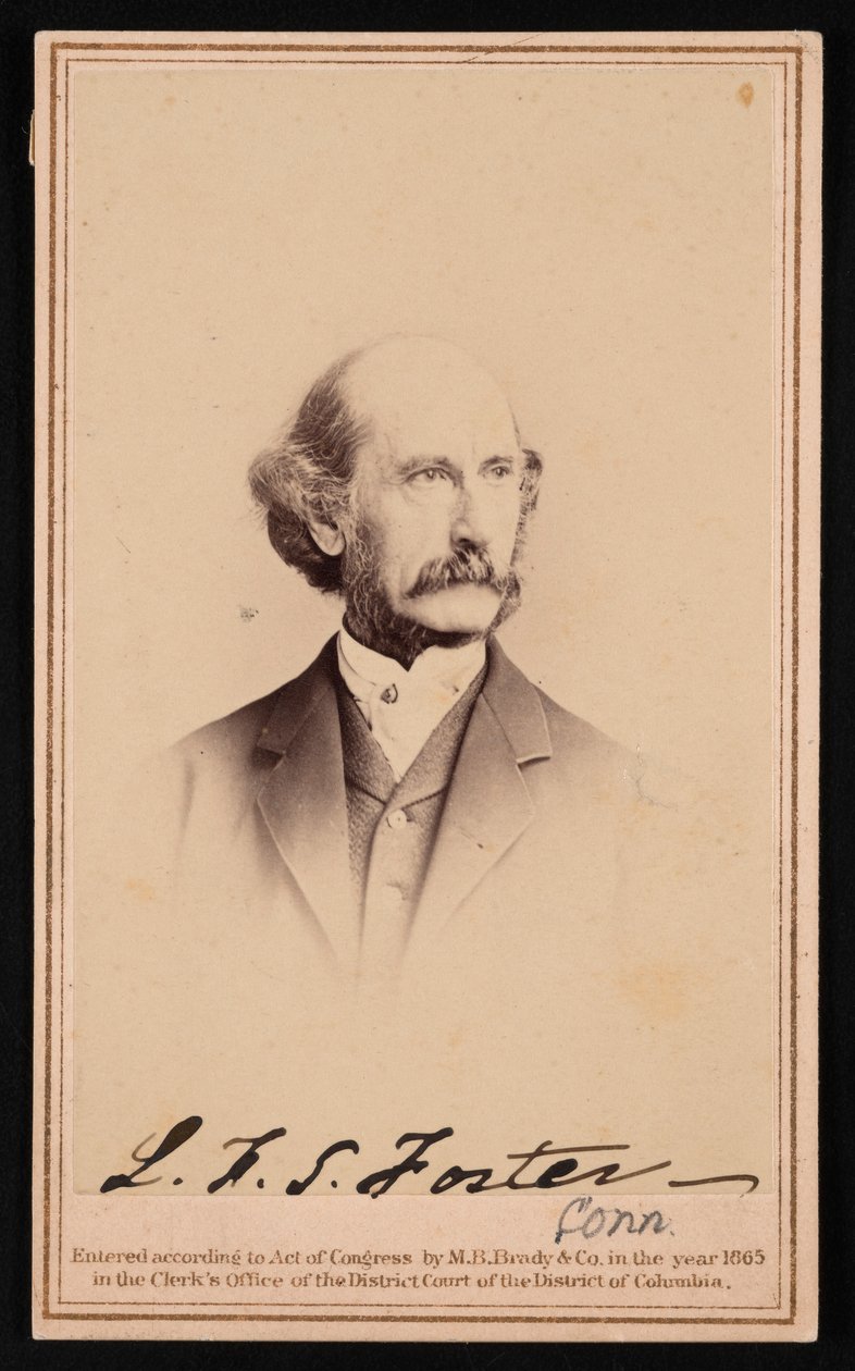 Porträt von LaFayette Sabine Foster 1806-1880, vor 1869 von Brady
