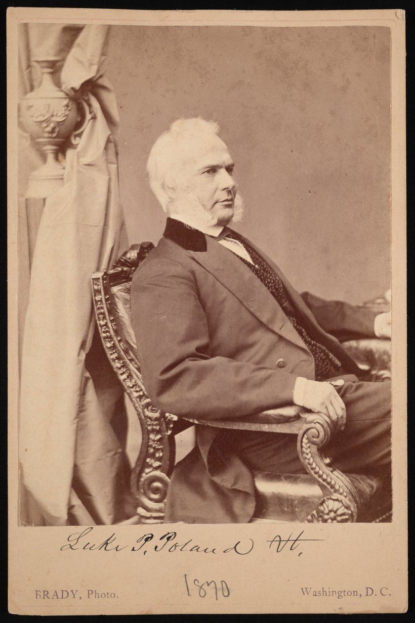 Porträt von Luke Potter Poland, 1815-1887, 1870 von Brady