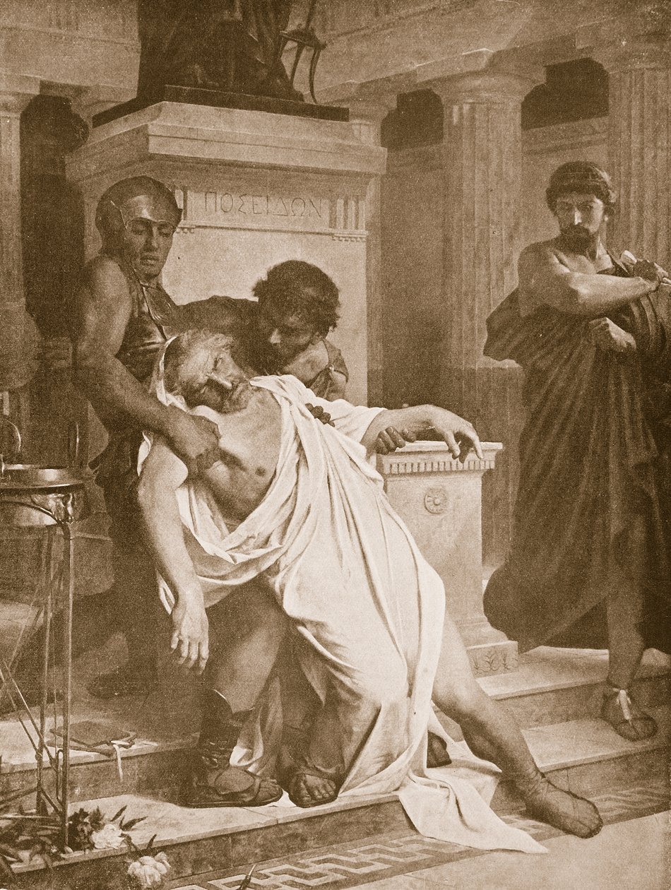 Der Tod des Demosthenes, Illustration aus 