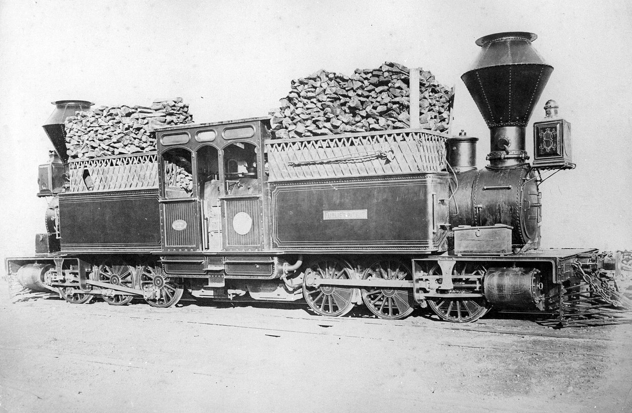 Eine Doppel-Fairlie-Lokomotive, um 1870er Jahre von British Photographer