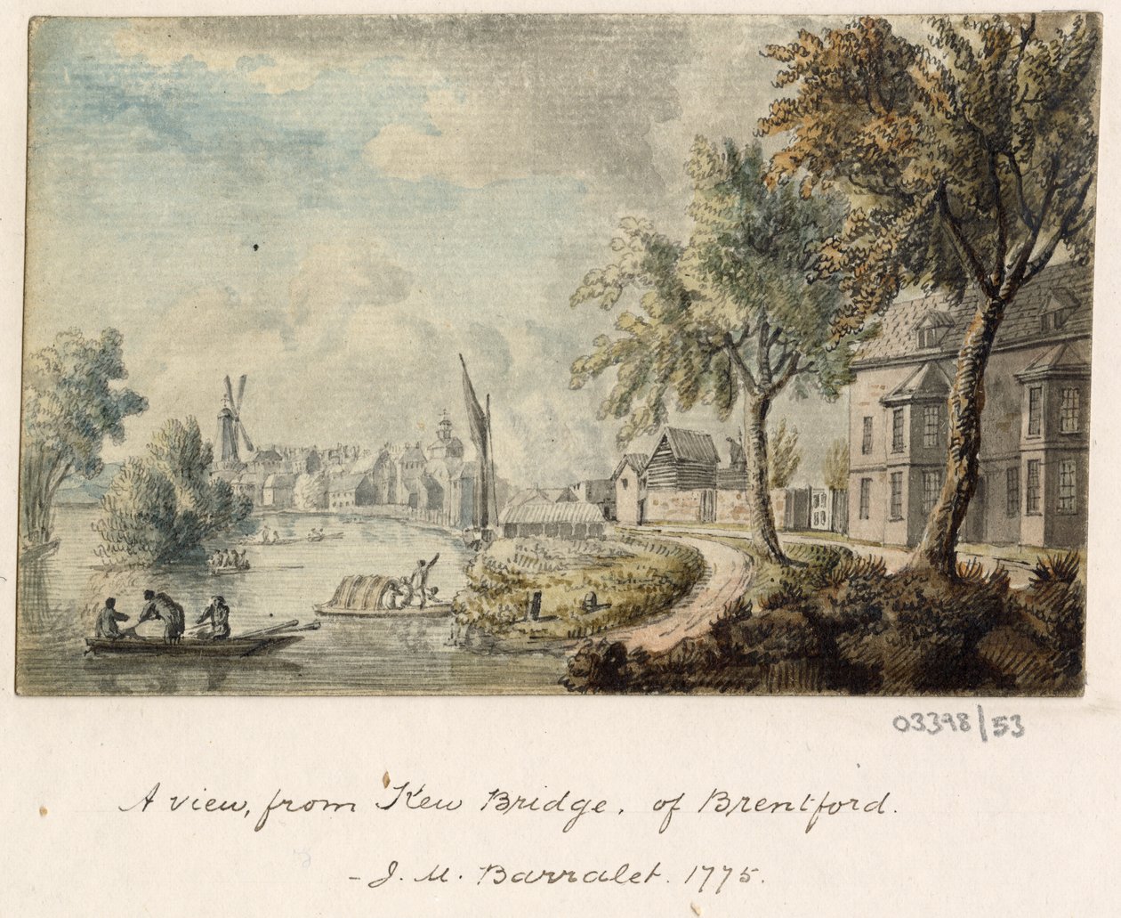 Eine Serie von Skizzen, Ansichten in Großbritannien, dem Kontinent und Amerika 1772-1778 (Aquarell) von British School