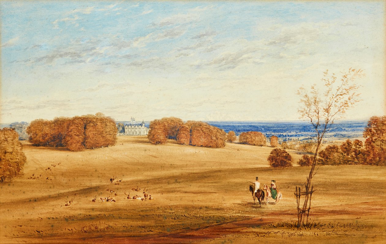 Aussicht auf Horsley Towers, Surrey von British School